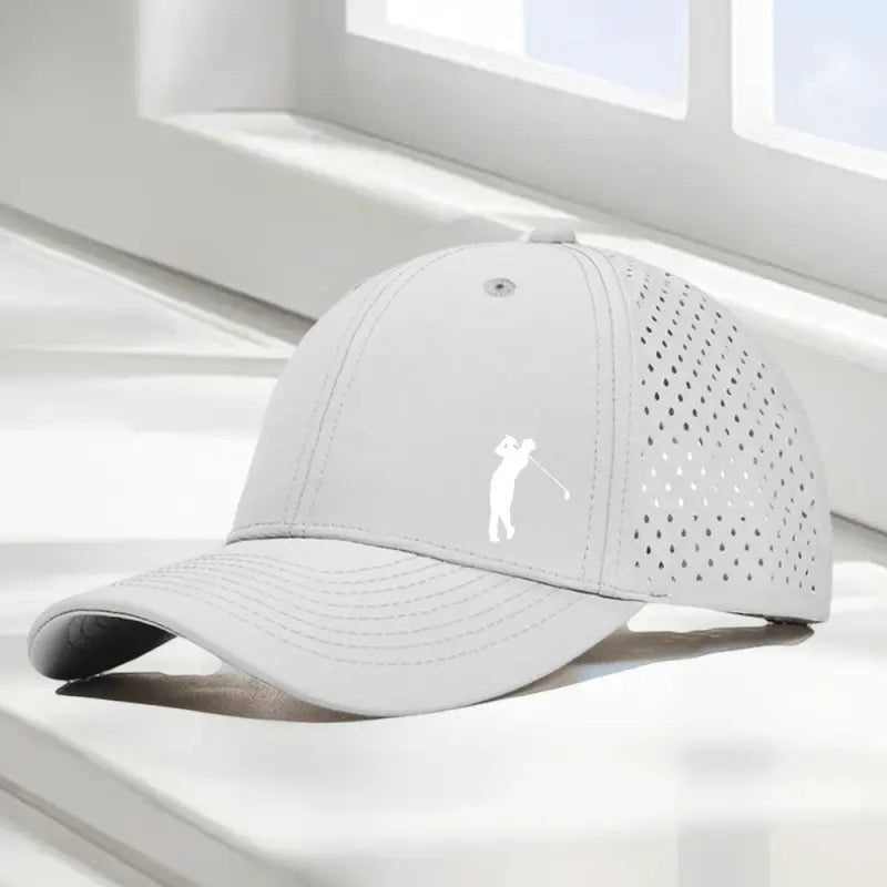 Peak Supply Golf Swing Printed Baseball Caps Laser Perforated Breathable Mesh Casual Dad Hats in Multiple Colors,Mens Hats,Cap Collector,Hat,Everyday Hat Golf Performance Hat Golf Training Hat