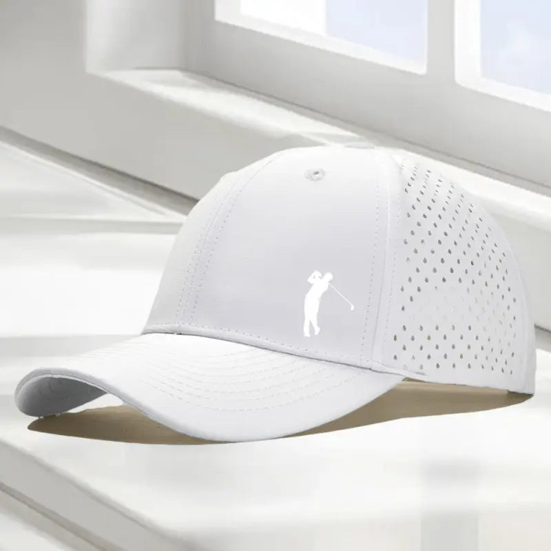 Peak Supply Golf Swing Printed Baseball Caps Laser Perforated Breathable Mesh Casual Dad Hats in Multiple Colors,Mens Hats,Cap Collector,Hat,Everyday Hat Golf Performance Hat Golf Training Hat