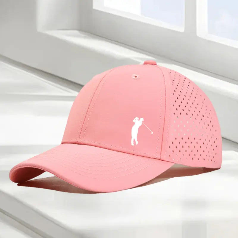 Peak Supply Golf Swing Printed Baseball Caps Laser Perforated Breathable Mesh Casual Dad Hats in Multiple Colors,Mens Hats,Cap Collector,Hat,Everyday Hat Golf Performance Hat Golf Training Hat