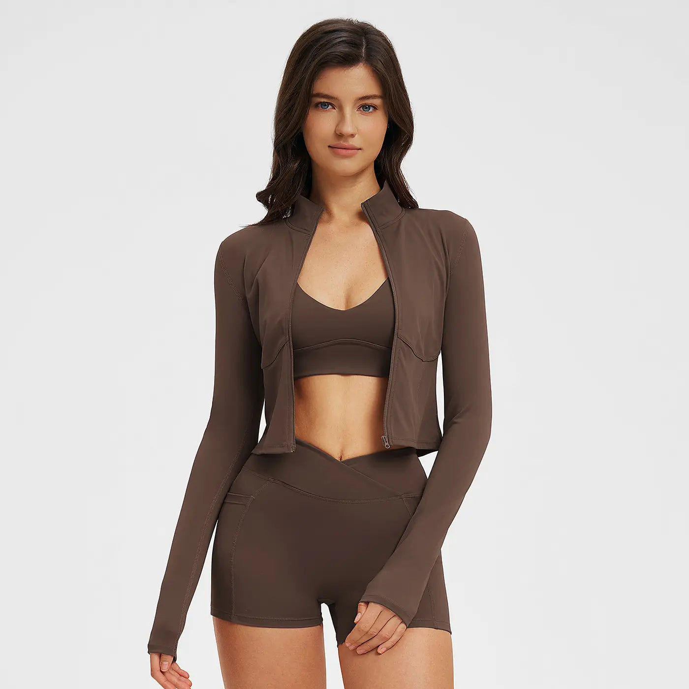 MFVIM Women’S 3-Piece Sports Set — High-Waisted Impact Compression Butt-Lifting Yoga Pants for Running, Yoga, Everyday Workouts