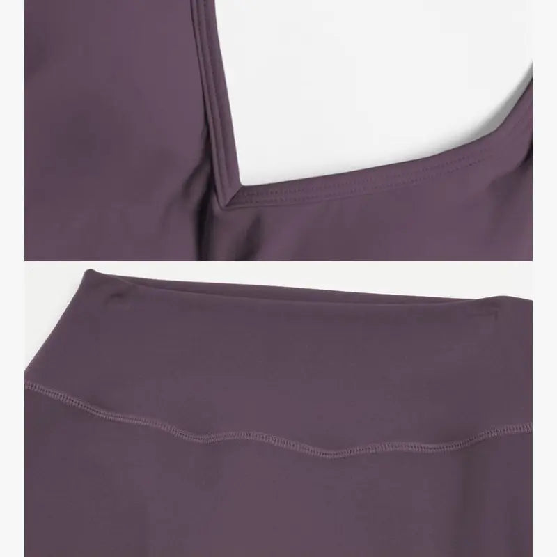 Women'S Fitness Set Two-Piece Strappy Crop Top with Straight-Leg Pants Gym Workout Wear Pilates Set Stylish Strappy V-Neck Top for Outings the Ultimate Choice for Fitness and Casual Wear