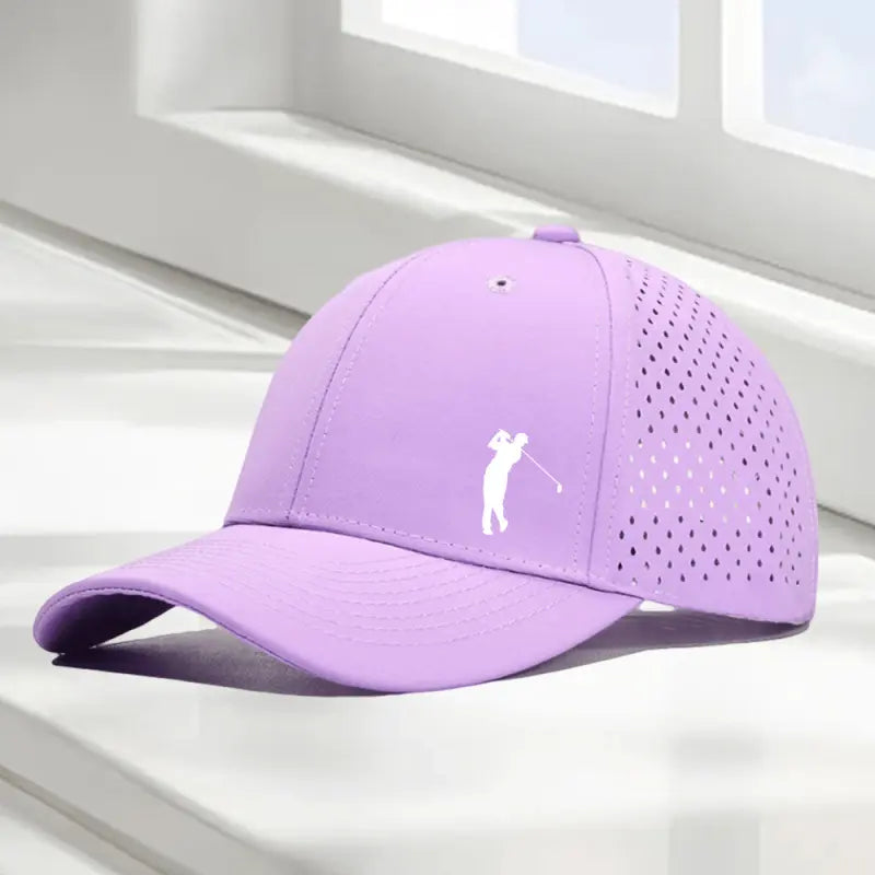 Peak Supply Golf Swing Printed Baseball Caps Laser Perforated Breathable Mesh Casual Dad Hats in Multiple Colors,Mens Hats,Cap Collector,Hat,Everyday Hat Golf Performance Hat Golf Training Hat