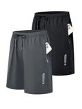 2 Pack Mens Mesh Athletic Basketball Shorts Gym Shorts with Pockets Quick Dry Workout Running Shorts Casual for Men