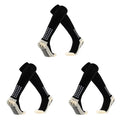 3Pairs Men'S Grip Soccer Socks Non Skid anti Slip Socks for Football Basketball Athletic Sports