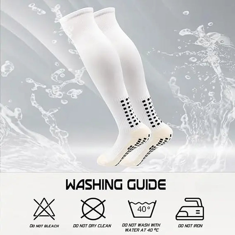 3Pairs Men'S Grip Soccer Socks Non Skid anti Slip Socks for Football Basketball Athletic Sports