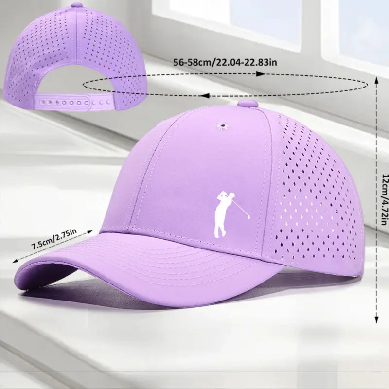 Peak Supply Golf Swing Printed Baseball Caps Laser Perforated Breathable Mesh Casual Dad Hats in Multiple Colors,Mens Hats,Cap Collector,Hat,Everyday Hat Golf Performance Hat Golf Training Hat
