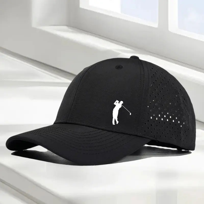 Peak Supply Golf Swing Printed Baseball Caps Laser Perforated Breathable Mesh Casual Dad Hats in Multiple Colors,Mens Hats,Cap Collector,Hat,Everyday Hat Golf Performance Hat Golf Training Hat