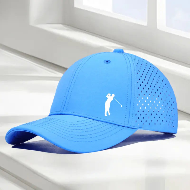 Peak Supply Golf Swing Printed Baseball Caps Laser Perforated Breathable Mesh Casual Dad Hats in Multiple Colors,Mens Hats,Cap Collector,Hat,Everyday Hat Golf Performance Hat Golf Training Hat